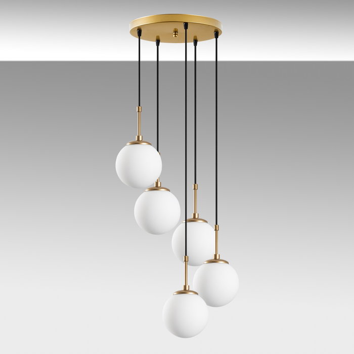 Opviq Lámpara de araña Orbital - 15-14017 Dorado